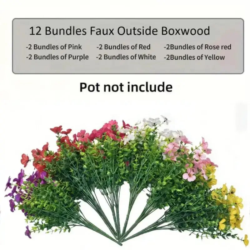 UV-Resistant Artificial Flowers – Realistic Outdoor & Indoor Floral Decor