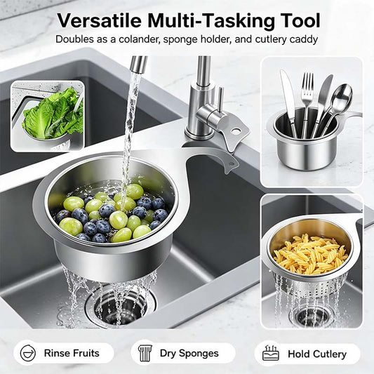 BUY 1 GET 1 FREE💧Stainless Steel Swan Sink Strainer Basket!!!🦢💧