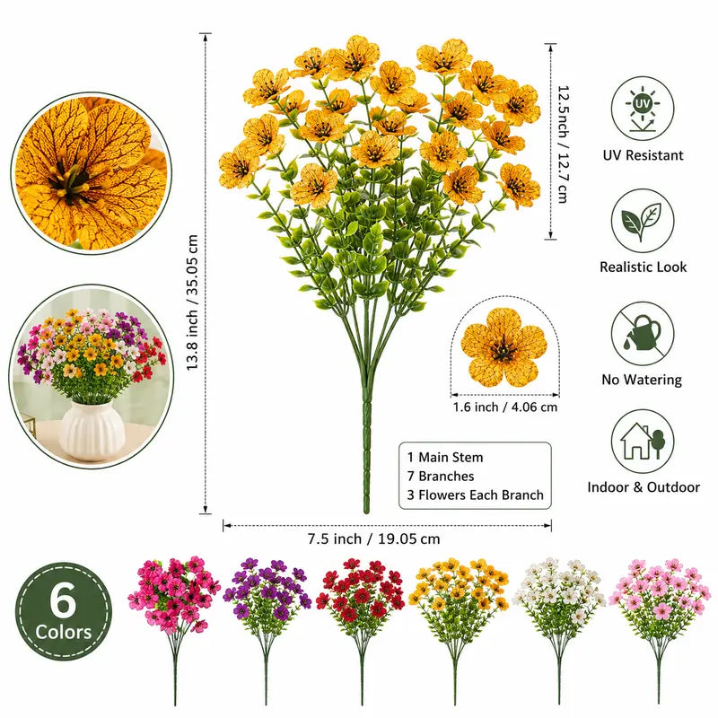 UV-Resistant Artificial Flowers – Realistic Outdoor & Indoor Floral Decor