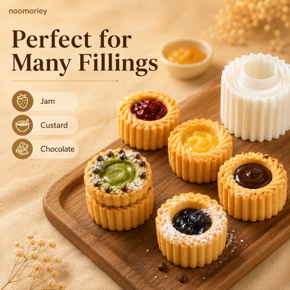 Sunflower-Patterned Round Hand-Press Mooncake Mold
