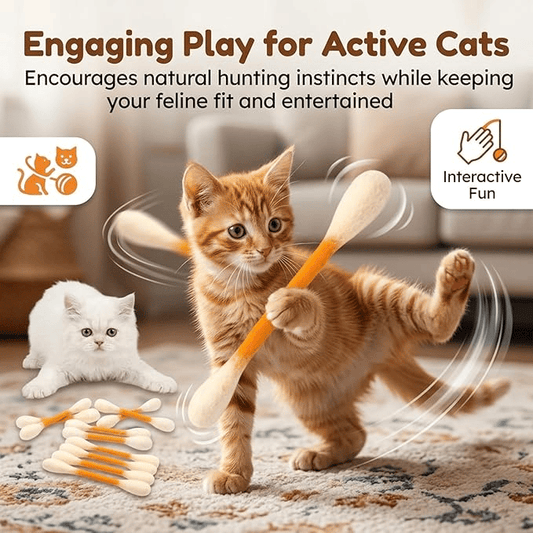 Giant Q-Tip Cat Toy-Viral Cat Chew & Play Toy🐱✨