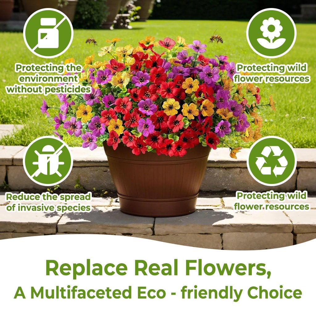 UV-Resistant Artificial Flowers – Realistic Outdoor & Indoor Floral Decor